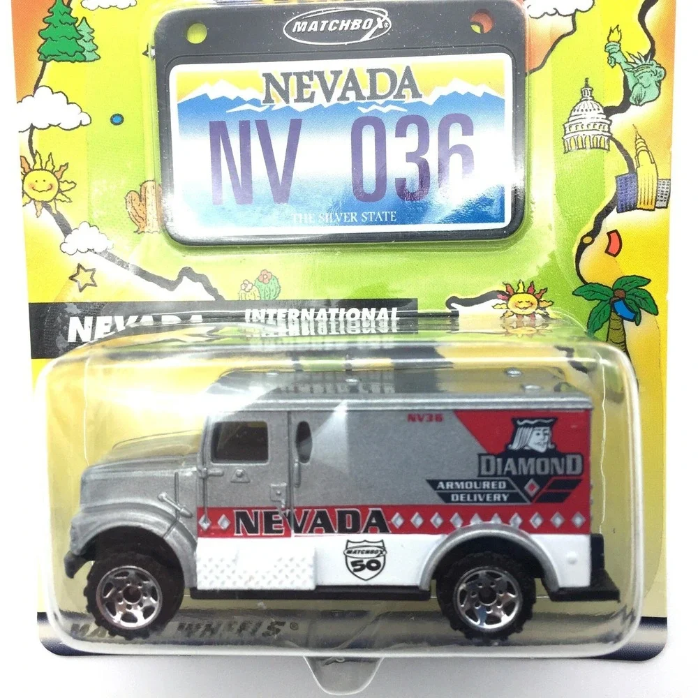 Matchbox Across America 50th‎ Birthday NEVADA International Armored Car 1/81